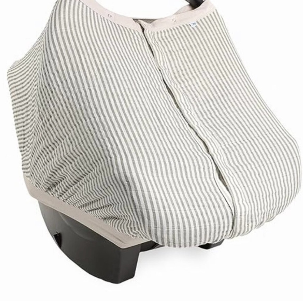 Little Unicorn 100% Cotton Muslin Car Seat Canopy | Super Soft Lightweight Cover